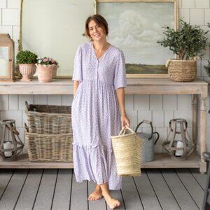 Jillian Harris x Smash+Tess Garden Party Maxi Dress in Lavender. Size XS. BNWT
